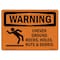 Signmission Safety Sign, OSHA WARNING, 3.5" Height, Uneven Ground Rocks Holes, Landscape, 10PK OS-WS-D-35-L-12440-10PK - alternate 1
